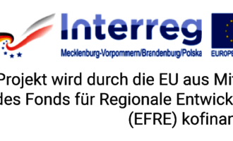 Logo des EU-Förderprogramms Interreg Mecklenburg-Vorpommern/Brandenburg/Polen